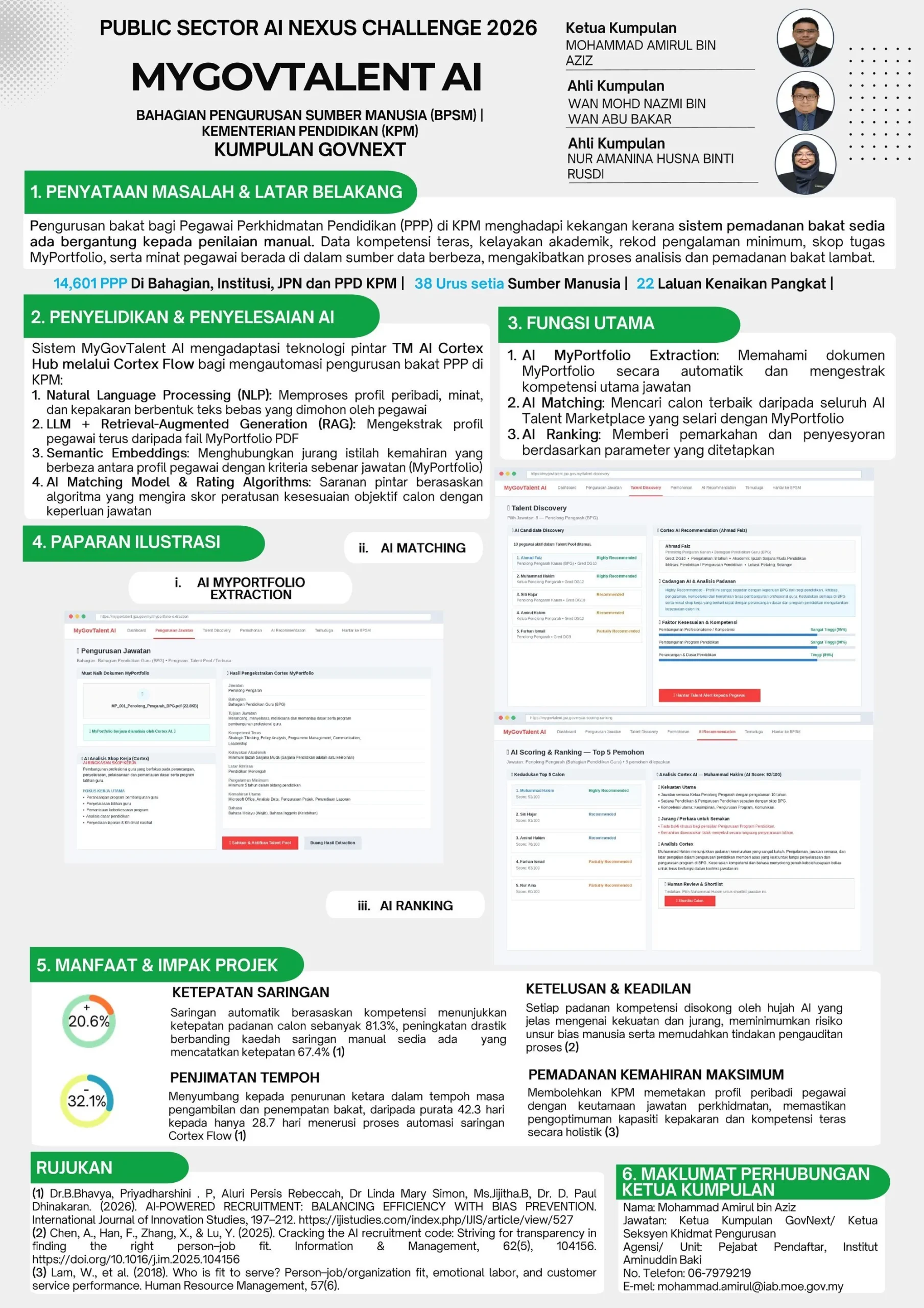 Poster PSAINC 2026 — Kumpulan GovNext, MyGovTalent AI